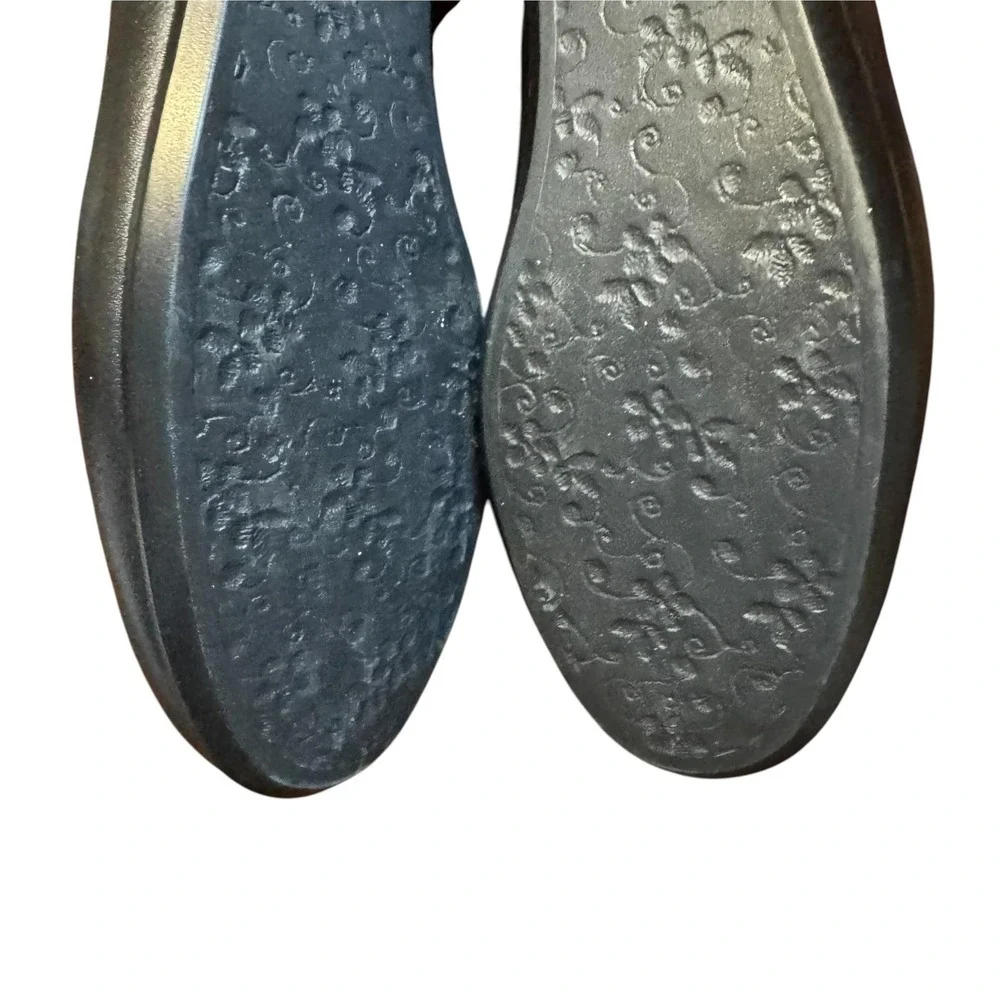 SAS Womens Size 6.5N Black Leather Ballet Flats Slip On Comfort Shoes J7667